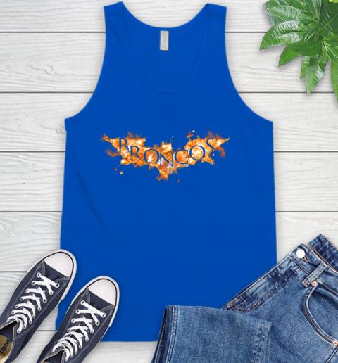 NFL Denver Broncos Batman Logo DC Football Sports Shirt Tank Top - Image 5