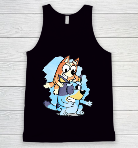 Fathers Blueys Dad Mum Love Funny Tank Top