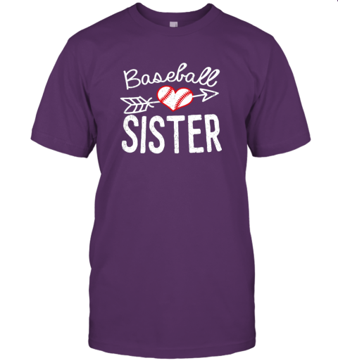 zxes baseball sister for fan jersey t shirt 60 front team purple