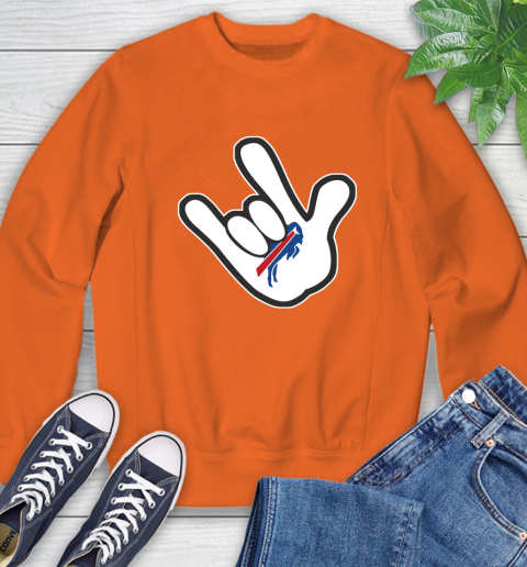 Buffalo Bills NFL Football Mickey Rock Hand Disney Sweatshirt 4