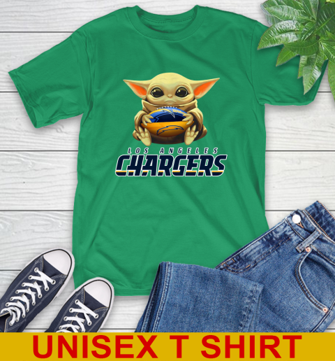 NFL Football Los Angeles Chargers Baby Yoda Star Wars Shirt T-Shirt 7