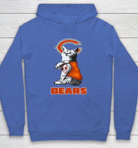 NFL Football My Cat Loves Chicago Bears Hoodie 6