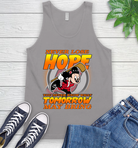 New Jersey Devils NHL Hockey ootball Mickey Disney Never Lose Hope Tank Top 3
