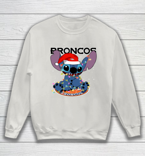 Denver Broncos NFL Football noel stitch Christmas Sweatshirt 8