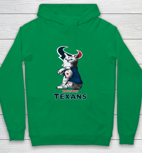 NFL Football My Cat Loves Houston Texans Youth Hoodie 4