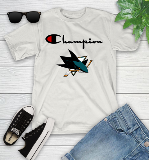 NHL Hockey San Jose Sharks Champion Shirt Youth T-Shirt 11