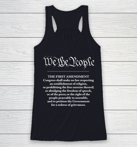 We The People  First Amendment Racerback Tank 7