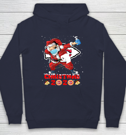 Kansas City Chiefs Funny Santa Claus Dabbing Christmas 2020 NFL Hoodie 2