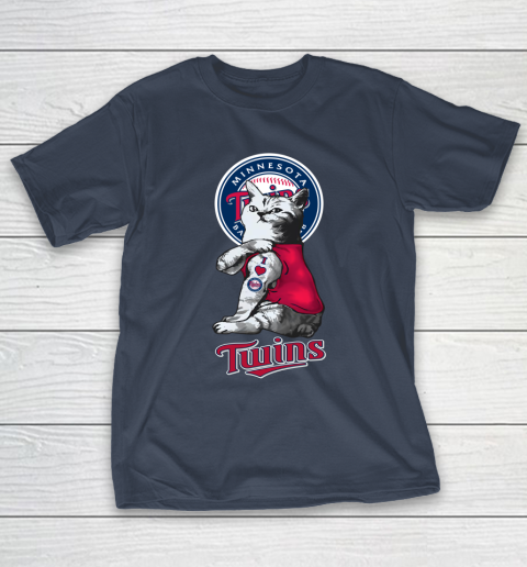 MLB Baseball My Cat Loves Minnesota Twins T-Shirt 3