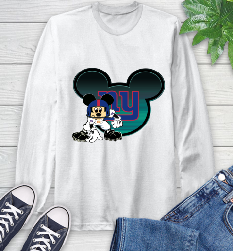 NFL New York Giants Mickey Mouse Disney Football T Shirt Long Sleeve T-Shirt