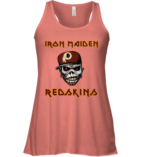 NFL Washington Redskins Iron Maiden Rock Band Music Football Sports uWvRyMvy2lr flowy tank 32 95 151514 front coral