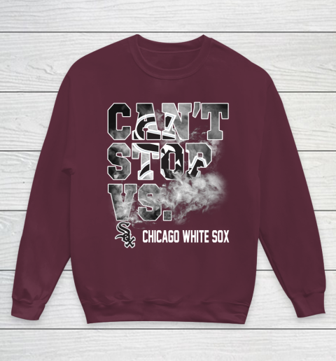 MLB Chicago White Sox Baseball Can't Stop Vs Chicago White Sox Youth Sweatshirt 4