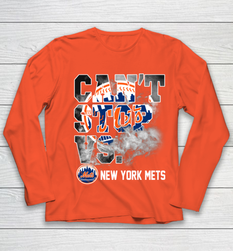 MLB New York Mets Baseball Can't Stop Vs Mets Youth Long Sleeve 3