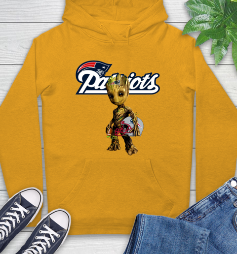 New England Patriots NFL Football Groot Marvel Guardians Of The Galaxy Hoodie 3