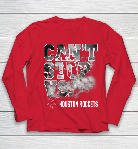 NBA Houston Rockets Basketball Can't Stop Vs Youth Long Sleeve 8