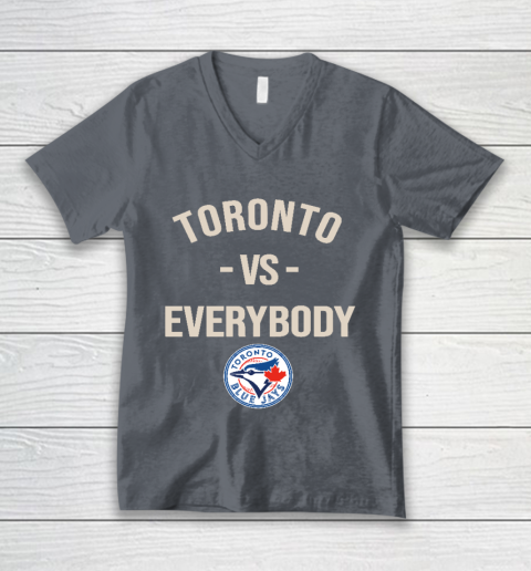 Toronto Blue Jays Vs Everybody V-Neck T-Shirt 4