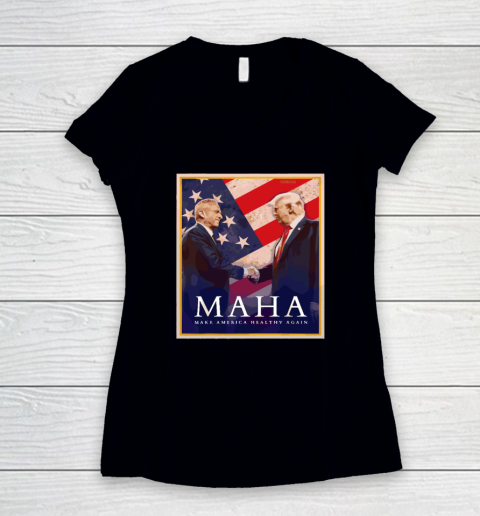 MAHA Make America Healthy Again Women's V-Neck T-Shirt