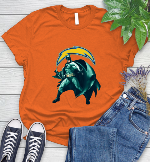 NFL Batman Football Sports Los Angeles Chargers Women's T-Shirt 4