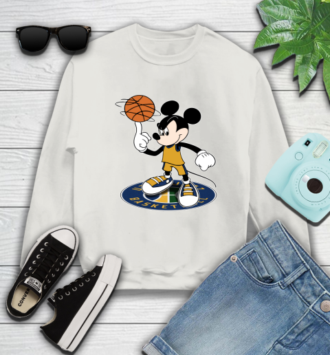 NBA Basketball Utah Jazz Cheerful Mickey Disney Shirt Sweatshirt 12