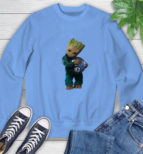 NBA Groot Guardians Of The Galaxy Basketball Sports Dallas Mavericks Sweatshirt 11