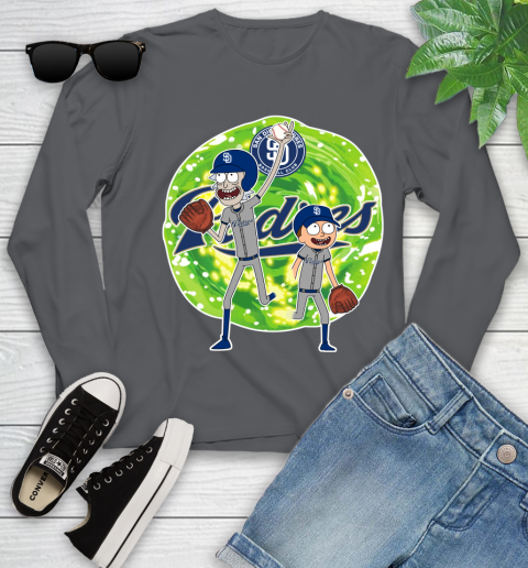 MLB San Diego Padres Rick And Morty Baseball Sports Youth Long Sleeve 8