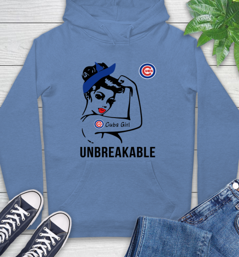MLB Chicago Cubs Girl Unbreakable Baseball Sports Hoodie 9