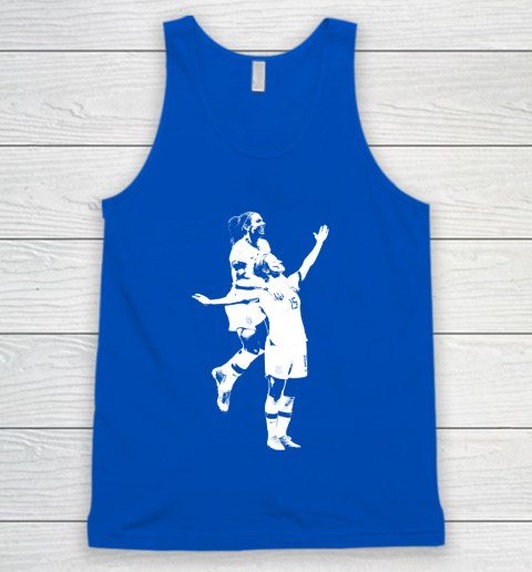 Megan Rapinoe and Alex Morgan Victory Pose  The White Stencil Tank Top 4