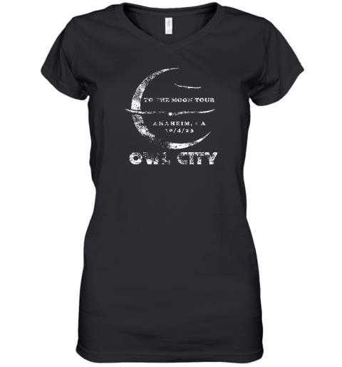 To The Moon Tour Anaheim Owl City Women's V