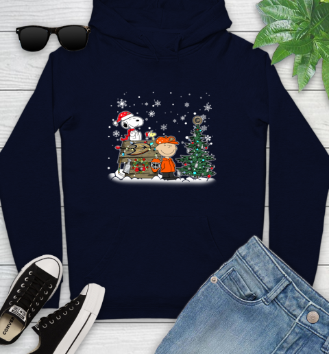 NHL Anaheim Ducks Snoopy Charlie Brown Woodstock Christmas Stanley Cup Hockey Youth Hoodie 3