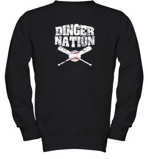 Dinger Nation Baseball Youth Sweatshirt
