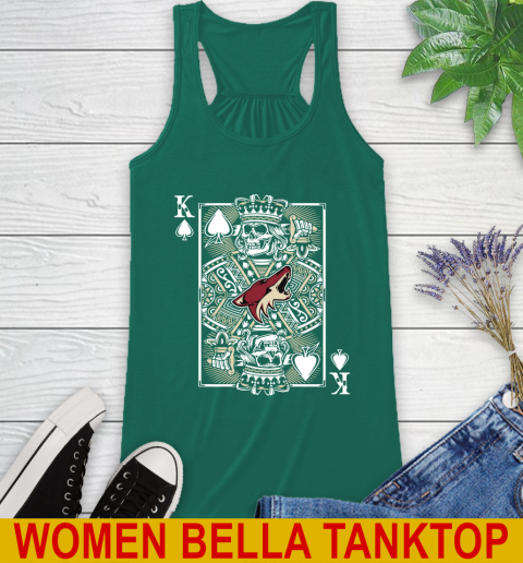 Arizona Coyotes NHL Hockey The King Of Spades Death Cards Shirt Racerback Tank 5