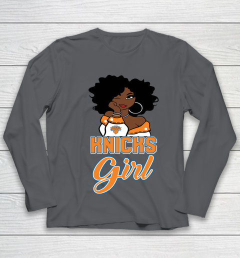New York Knicks Girl NBA Youth Long Sleeve 8