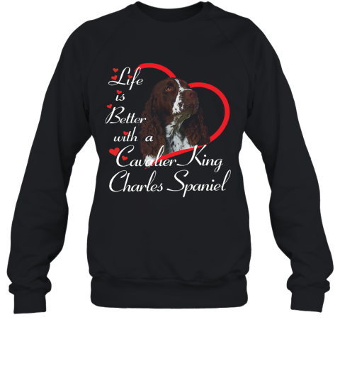 cavalier king charles spaniel sweatshirts