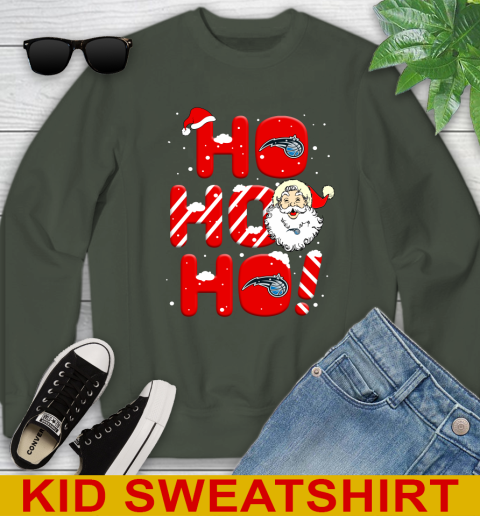 Orlando Magic NBA Basketball Ho Ho Ho Santa Claus Merry Christmas Shirt Youth Sweatshirt 8