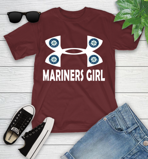 MLB Seattle Mariners Under Armour Baseball Sports Youth T-Shirt 14