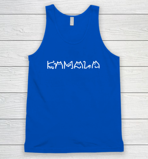 Womens Kamala Harris Cat Lettering Positive Funny Tank Top 3