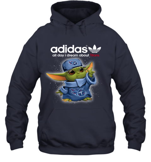 Baby Yoda Adidas All Day I Dream About Tennessee Titans 5vje baby yoda adidas all day i dream about tennessee titans hoodie 23 front navy