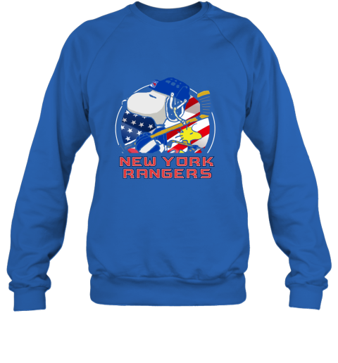 New York Ranger Ice Hockey Snoopy And Woodstock NHL Sweatshirt