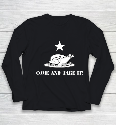 Thanksgiving Come And Take It Turkey Dinner Youth Long Sleeve