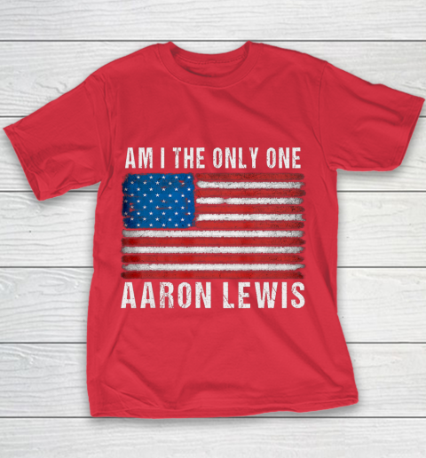 Am I The Only One Aaron Lewis Flag USA Youth T-Shirt 7