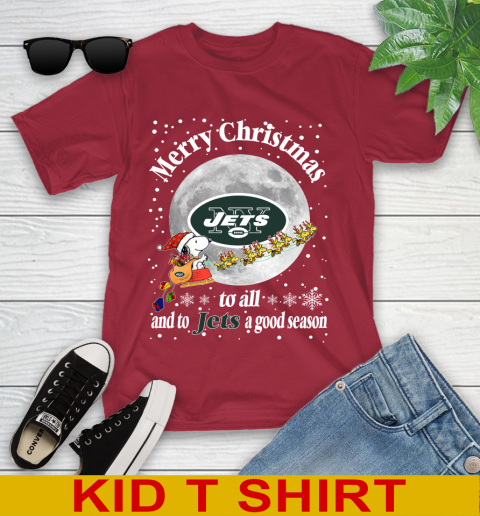 New York Jets Merry Christmas To All And To Jets A Good Season NFL Football Sports Youth T-Shirt 12
