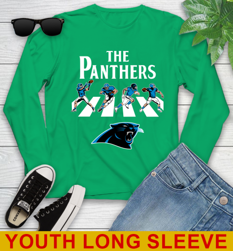 NFL Football Carolina Panthers The Beatles Rock Band Shirt Youth Long Sleeve 7