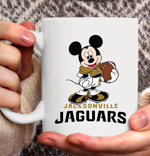 NFL Football Jacksonville Jaguars Cheerful Mickey Mouse Shirt Ceramic Mug 15oz 2