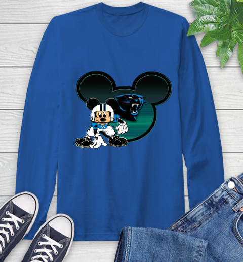 NFL Carolina Panthers Mickey Mouse Disney Football T Shirt Long Sleeve T-Shirt 9