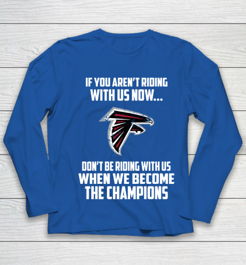 NFL Atlanta Falcons Football We Become The Champions Youth Long Sleeve 7