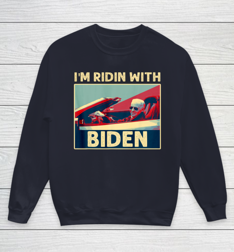 I'm Riding With Joe Biden Youth Sweatshirt 2