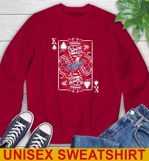 Los Angeles Dodgers MLB Baseball The King Of Spades Death Cards Shirt Sweatshirt 9