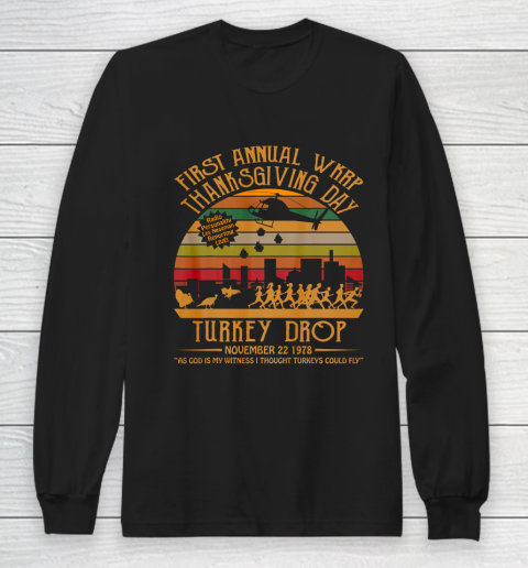 WKRP Thanksgiving Day Turkey Drop Long Sleeve T-Shirt