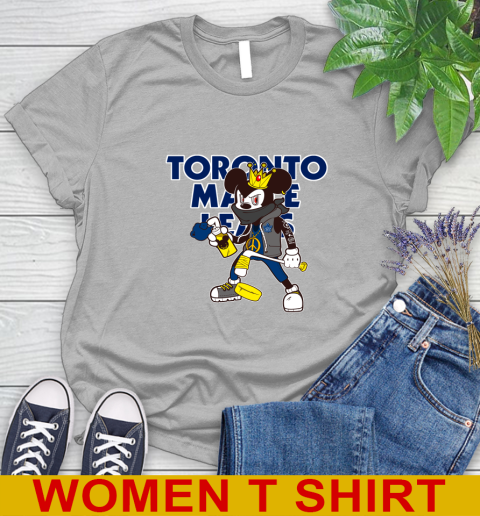 Toronto Maple Leafs NHL Hockey Mickey Peace Sign Sports Women's T-Shirt 5