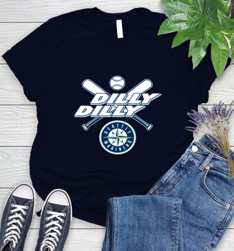 MLB Seattle Mariners Dilly Dilly Baseball Sports Women's T-Shirt 3